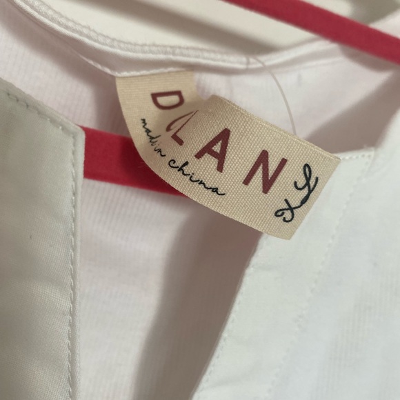 Anthropologie Dolan Eyelet Sleeve White Blouse Puff Popover Top Feminine Boho - Picture 5 of 6